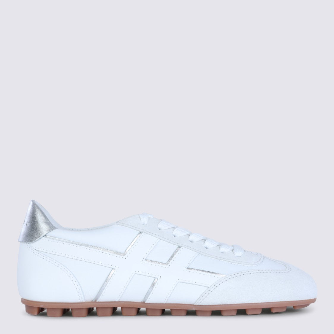 Hogan White Round Toe Sneakers