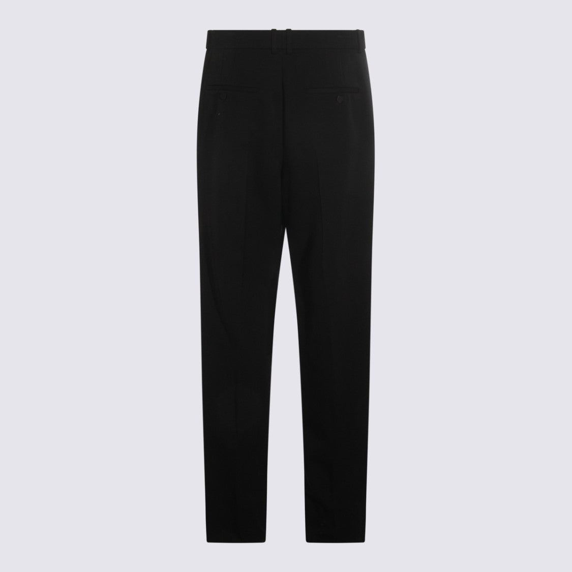 Saint Laurent Tailored Black Trousers With Straight Leg Silhouette