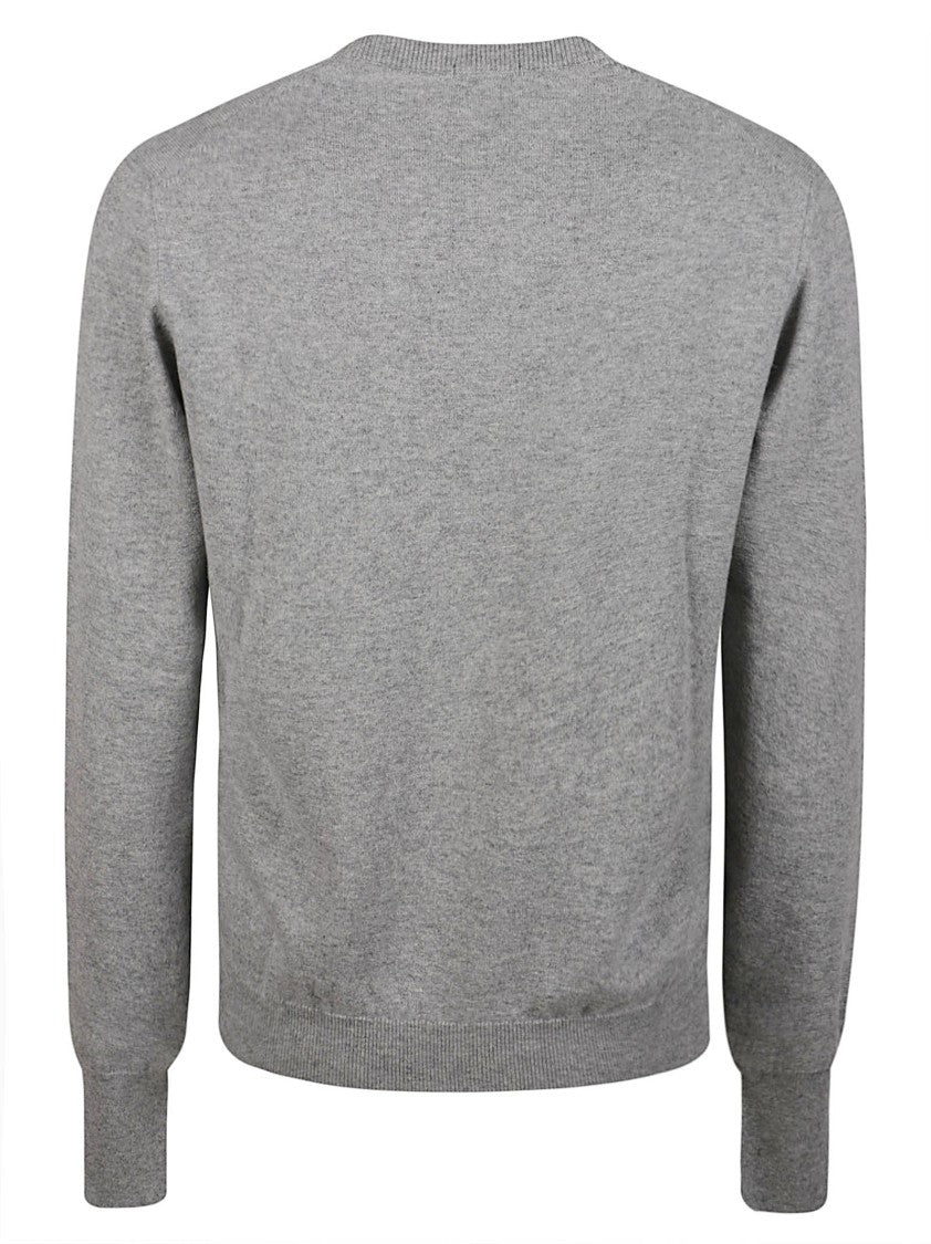 Drumohr Round Neck Ribbed Soft Cashmere Sweater