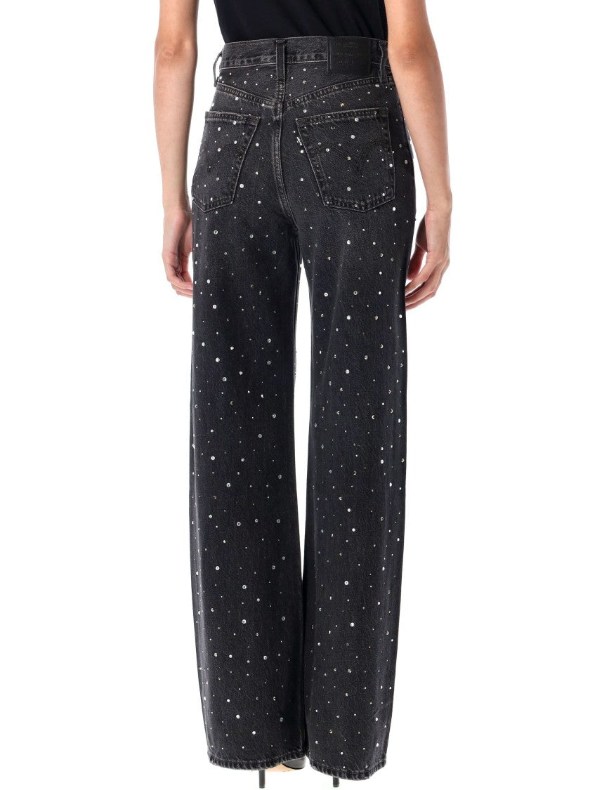 Levi's Ribcage Crystal Wide Leg Jeans