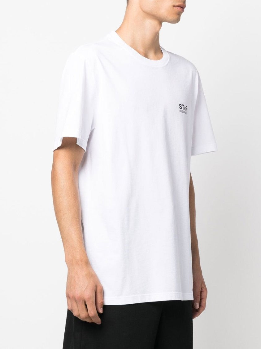 Golden Goose White Silk And Nylon Graphic T-Shirt