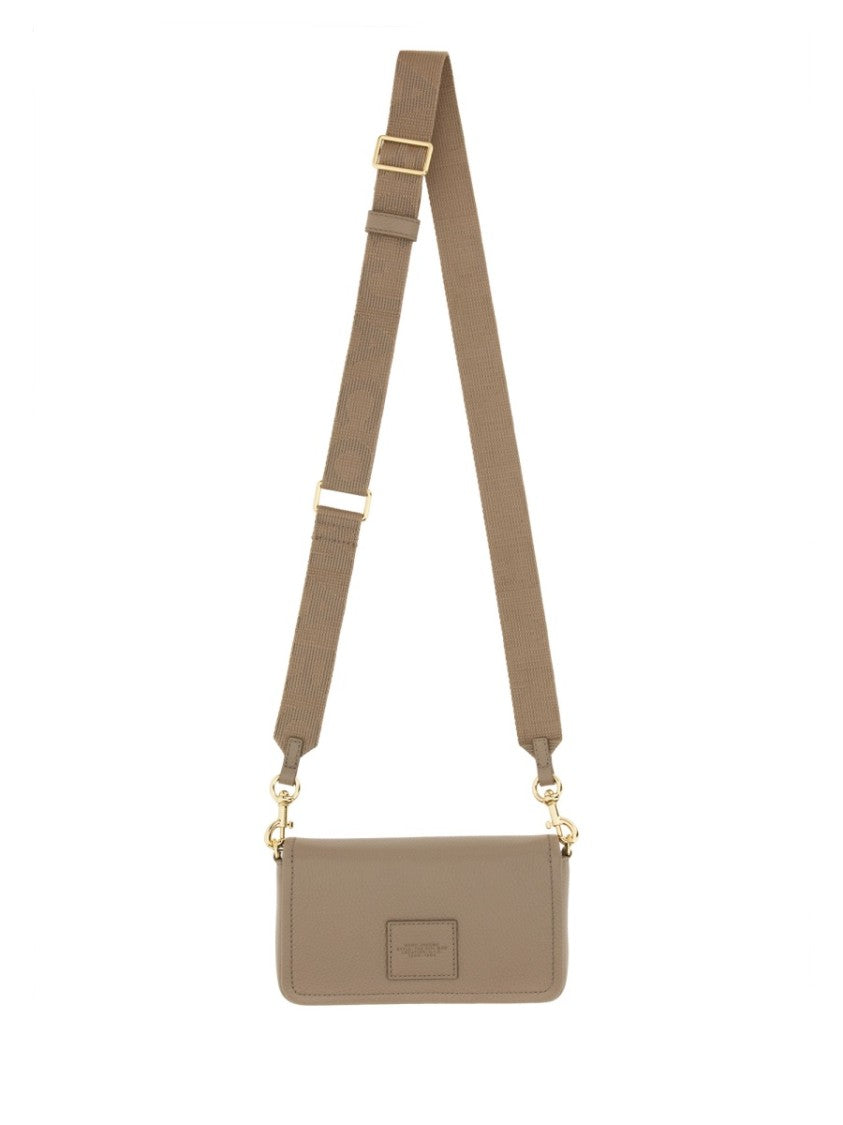 Marc Jacobs Neutrals The Mini Textured Leather Shoulder Bag