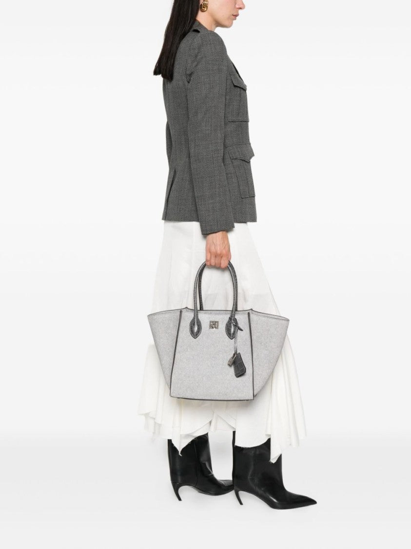 Ermanno Scervino Structured Shopper Bag With Crocodile-Embossed Accents