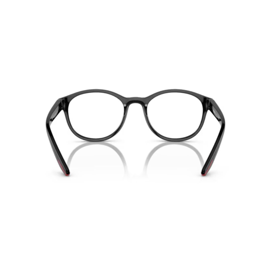 Prada Linea Rossa 0Ps 07Pv Rounded Black Nylon Eyeglasses