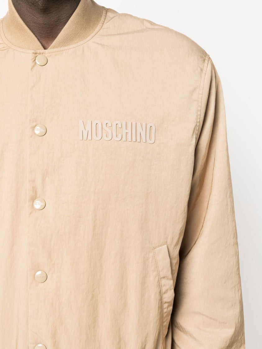 Moschino Embroidered Teddy Bear Bomber Jacket