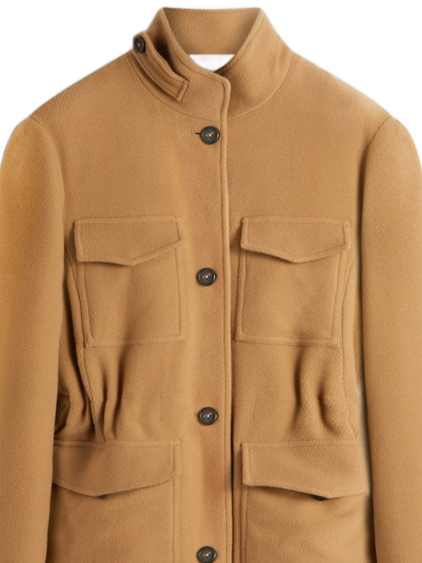 Ballantyne Structured High Collar Jacket With Utility Pockets