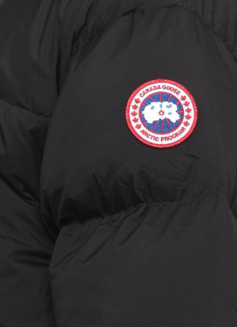 Canada Goose Voluminous Black Padded Coat With High Neck
