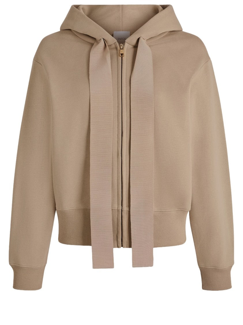 Patou Gg Zipped Cotton Sweatshirt