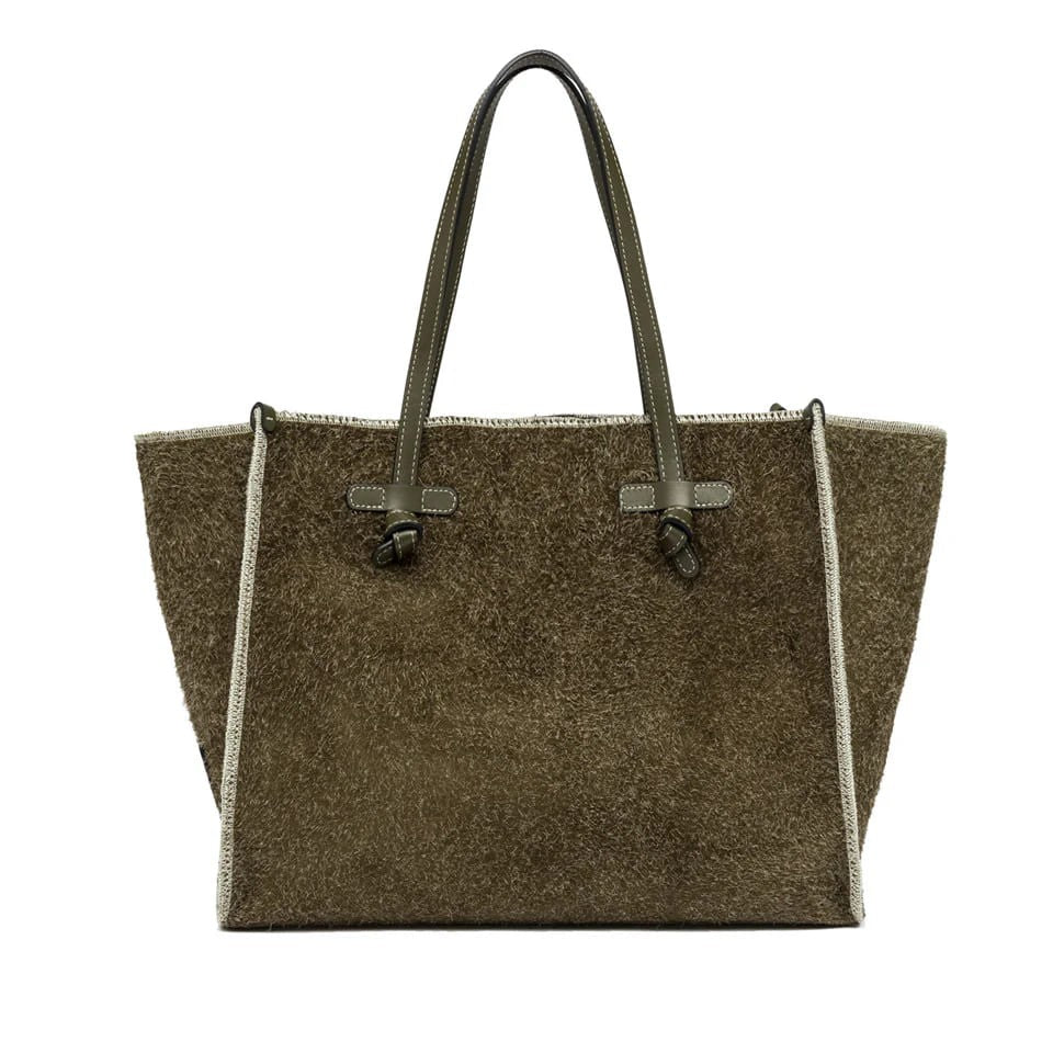 Marcella Spacious Suede Leather Shopper
