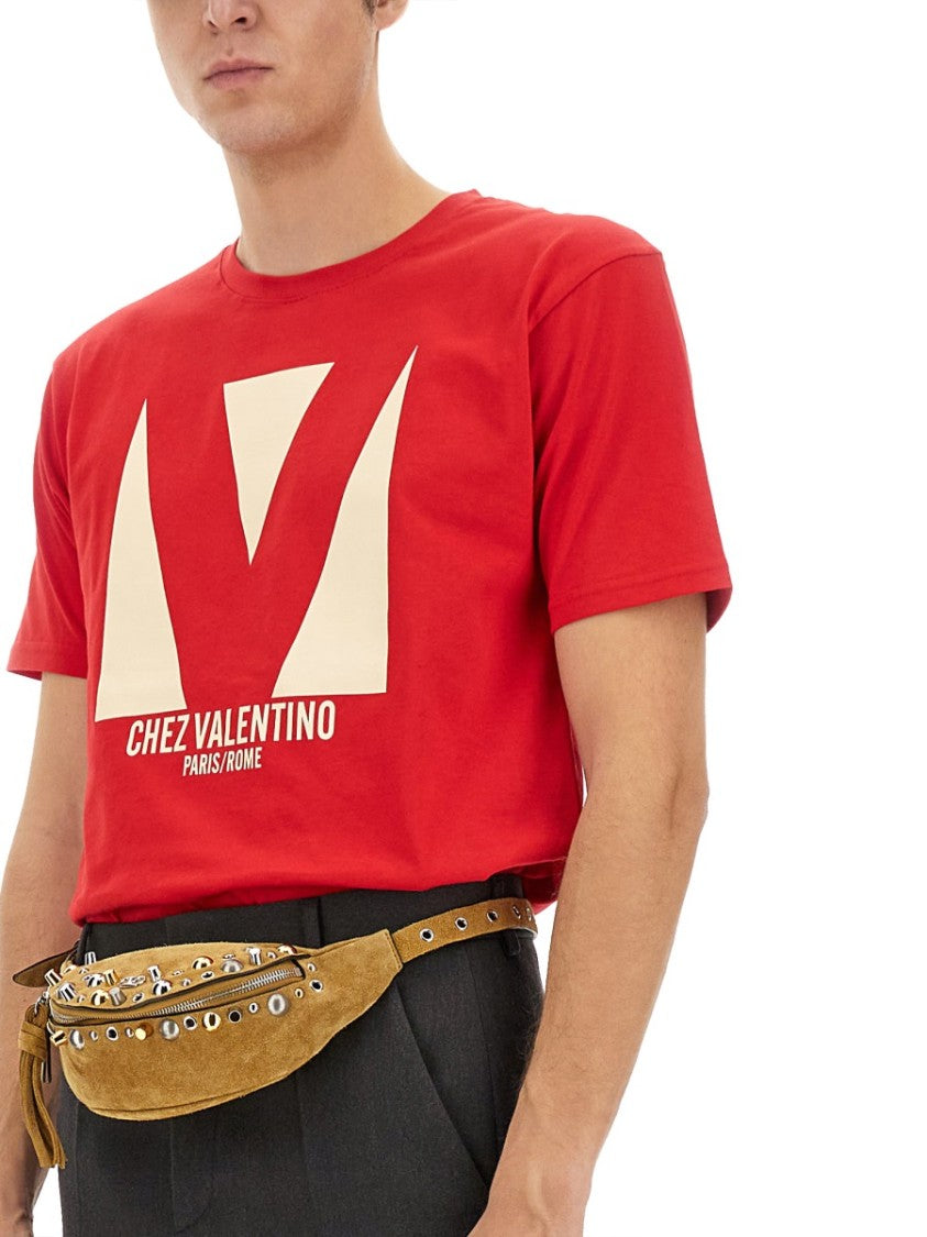 Valentino Cotton T-Shirt With Print