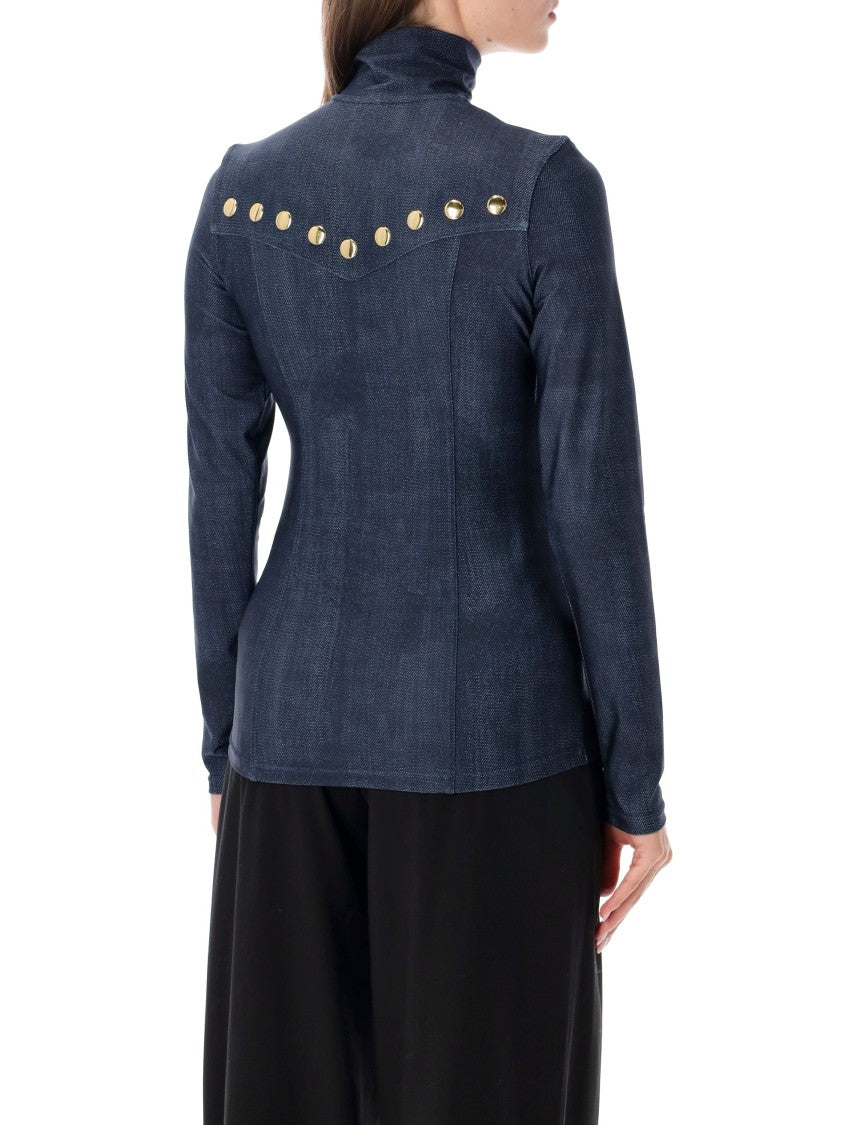 Goldbergh Denim-Effect Interlock Powerstretch Yunnai Shirt