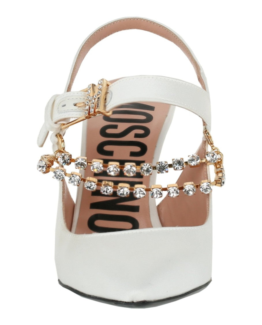 Moschino Rhinestone-Embellished Pumps