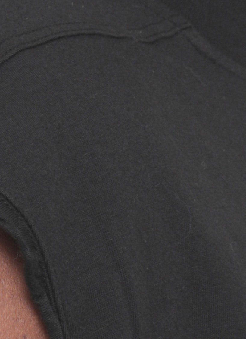Drkshdw By Rick Owens Black Tarp Sleeveless Cotton T-Shirt