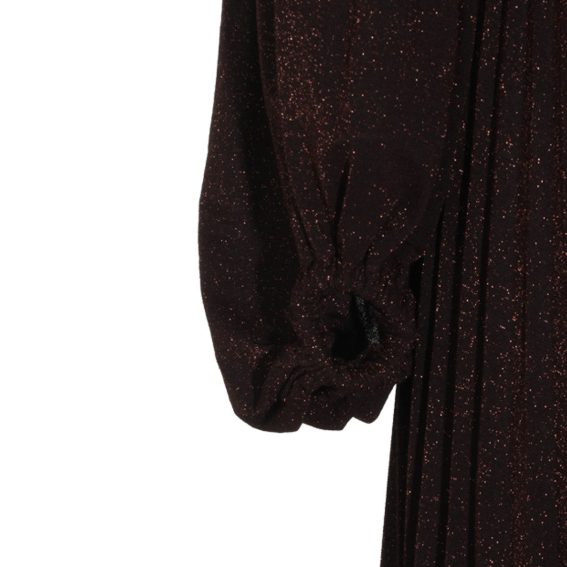 Elisabetta Franchi Glossy Corset Belt Pleated Maxi Dress
