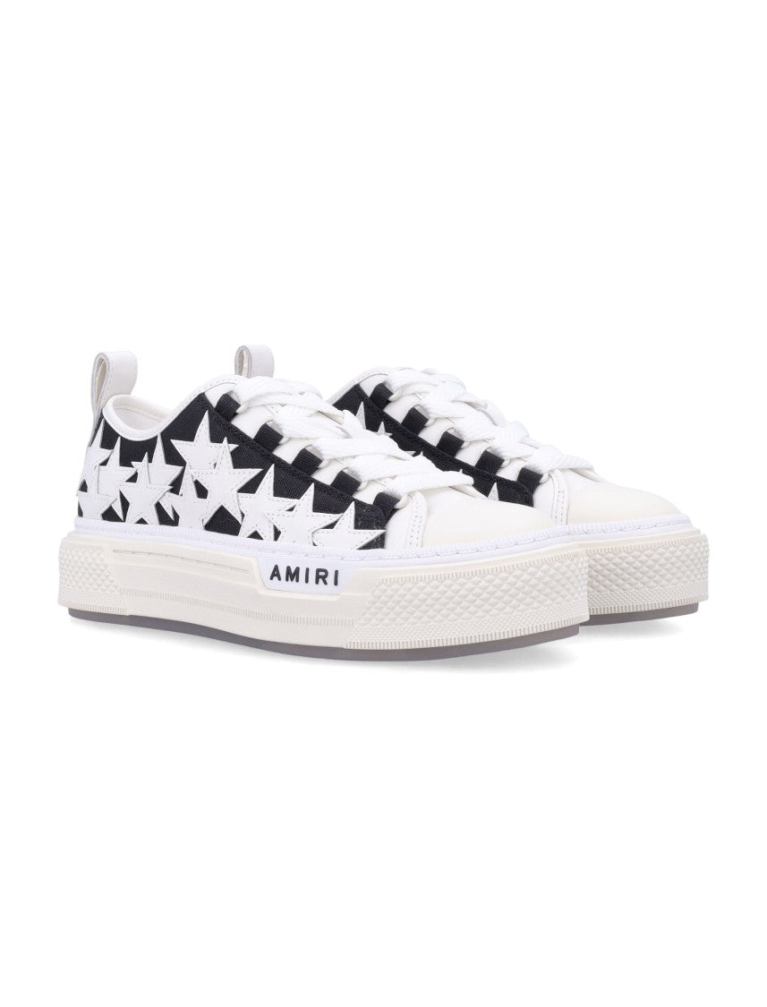 Amiri Stars Court Low Star-Appliquéd Low-Top Sneakers