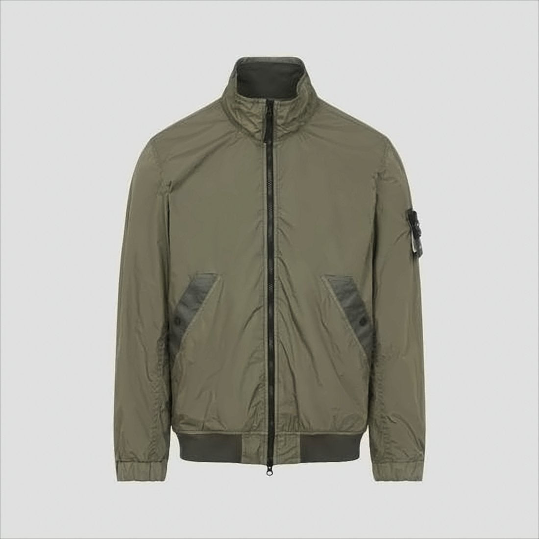 Stone Island Lightweight Nylon Jacket With High Collar