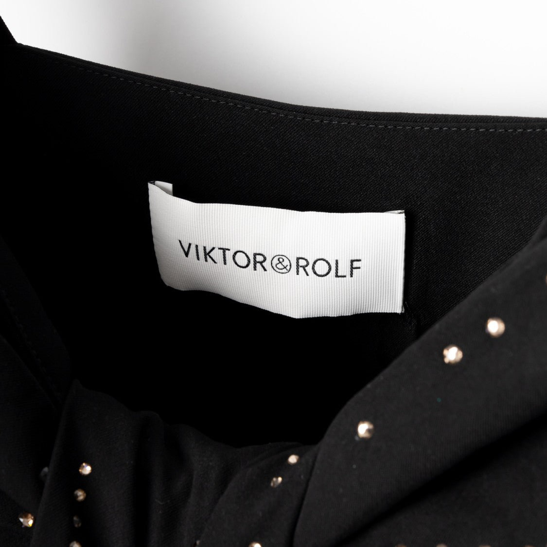 Viktor & Rolf Fitted Black Midi Dress
