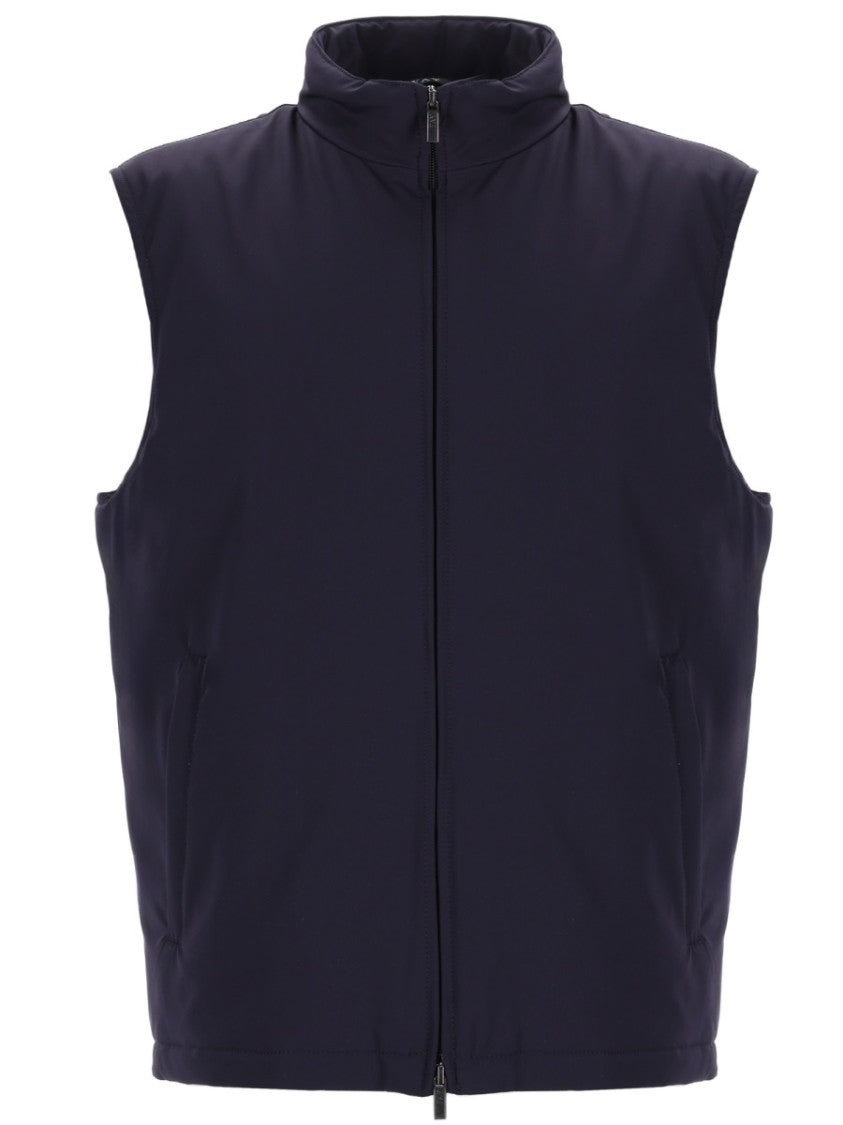 Fay Turtleneck Vest Polyamide Padded Gilet
