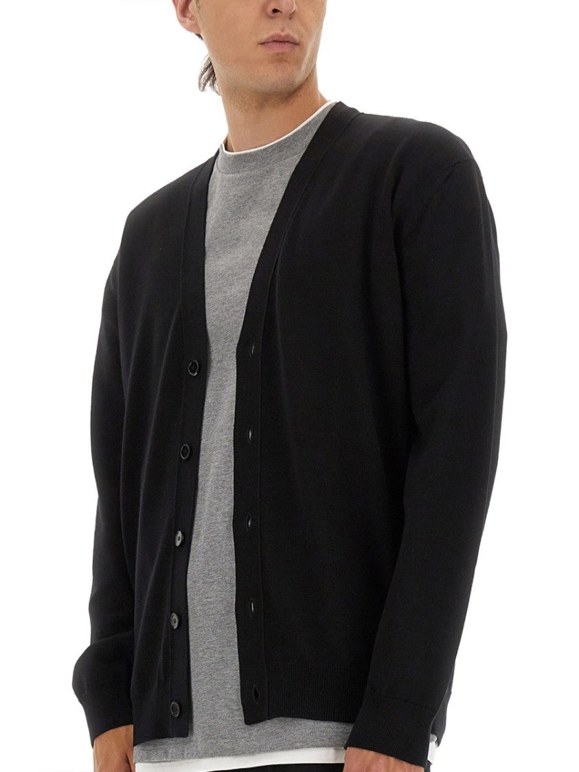 Jil Sander Classic V-Neck Merino Wool Cardigan