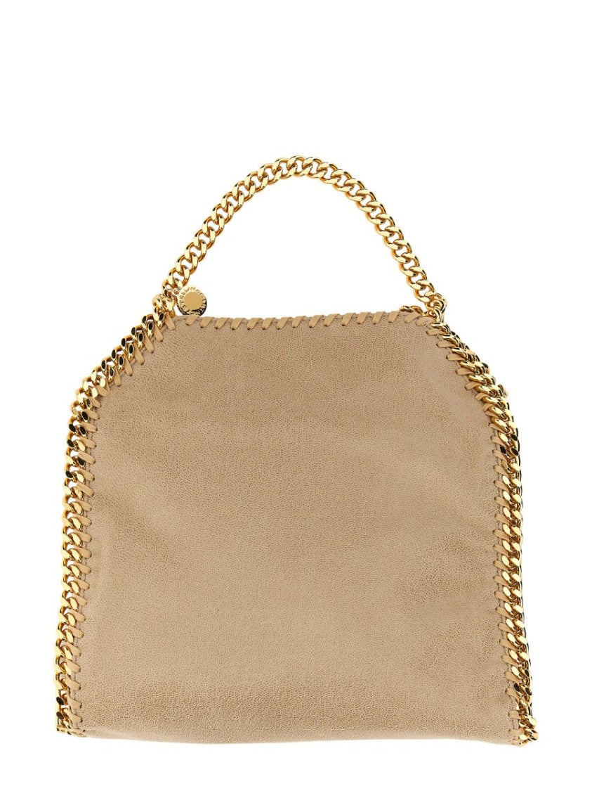 Stella Mccartney Gold Chain Trim Suede-Like Shoulder Bag