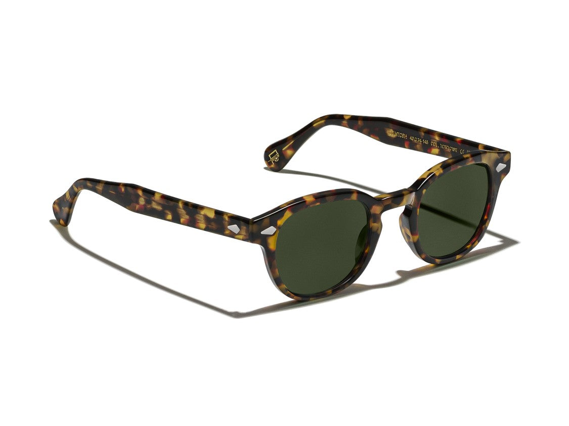 Moscot Tortoiseshell Or-Lem-S Silver Accent Sunglasses