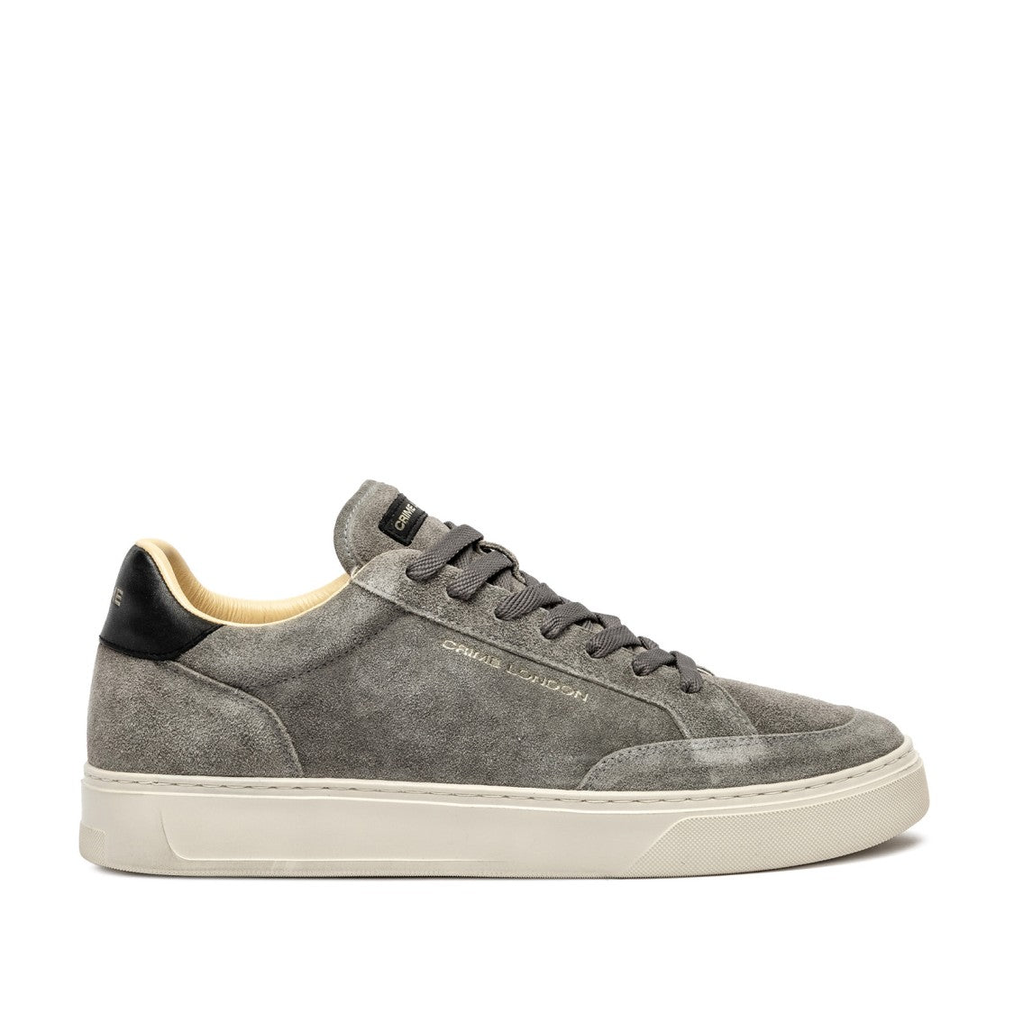 Crime London Grey Suede Eclipse Sneakers