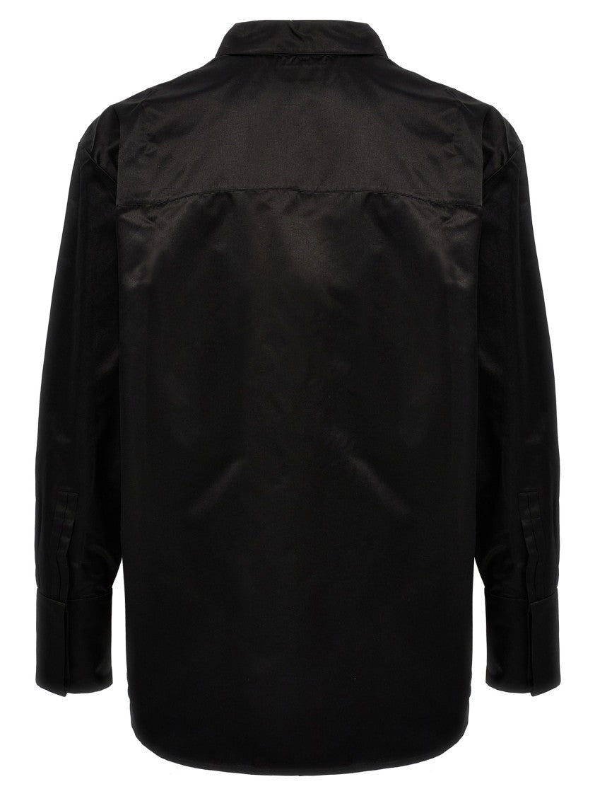 Saint Laurent Duchesse Silk Satin Oversized Shirt