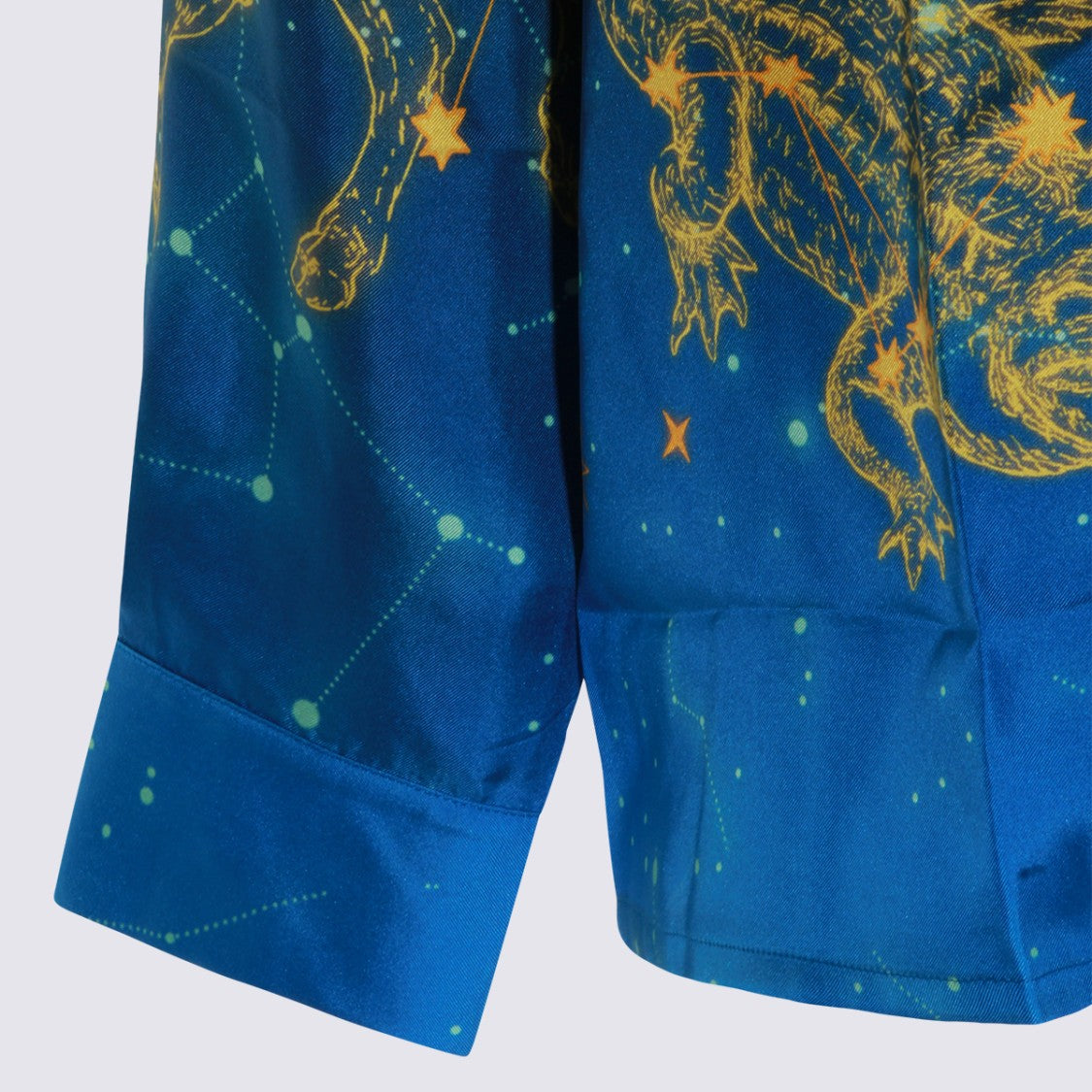 Casablanca Celestial-Themed Print Casual Shirt With Classic Collar