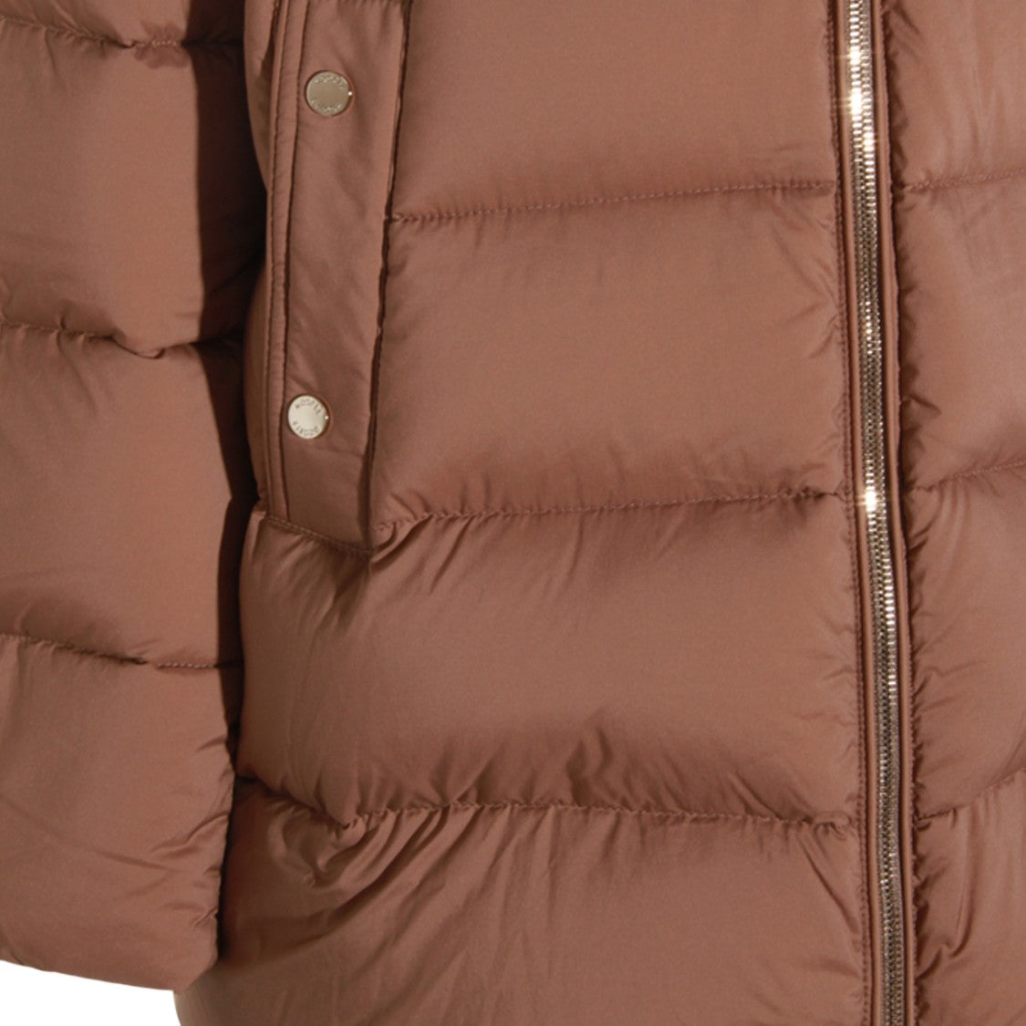 Moorer Padded Quilted Camel Down Coat