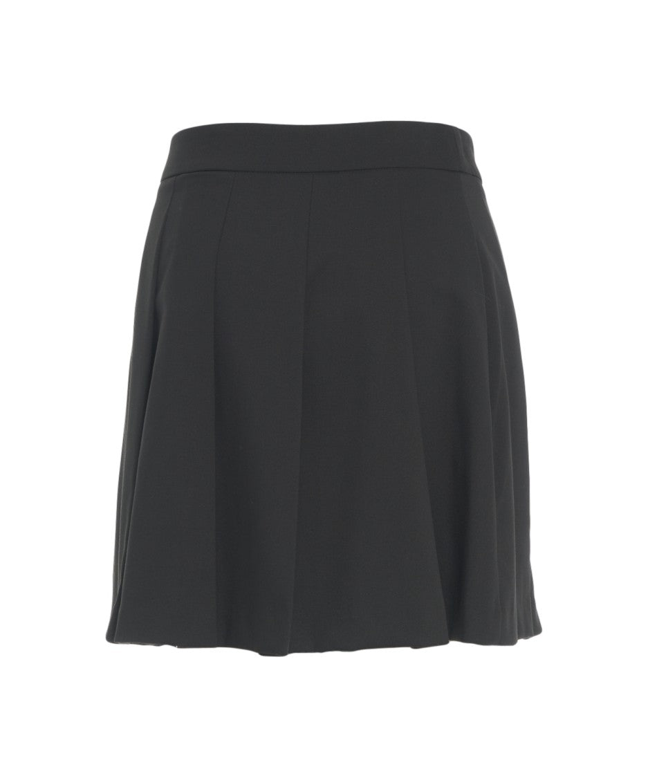 Kaos Pleated Mini Skirt With Defined Waist