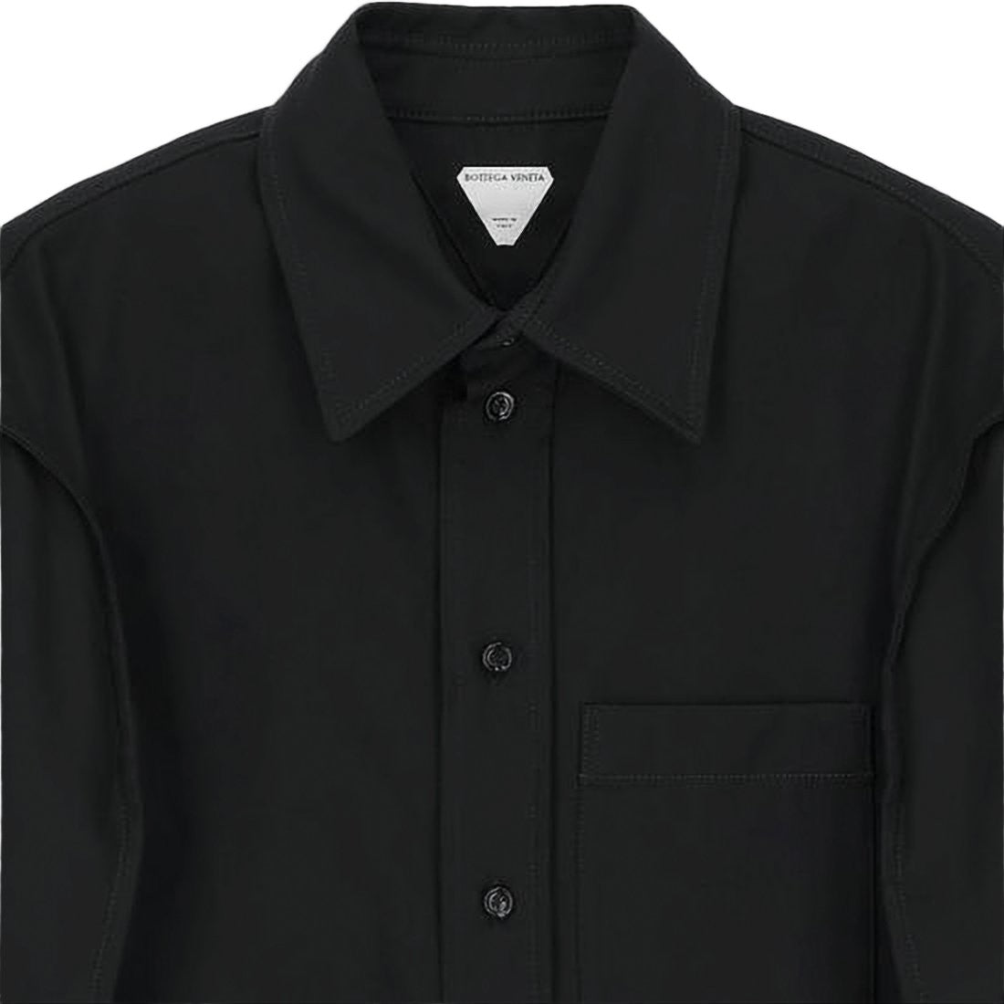 Bottega Veneta Long-Sleeve Cotton Shirt With Classic Collar