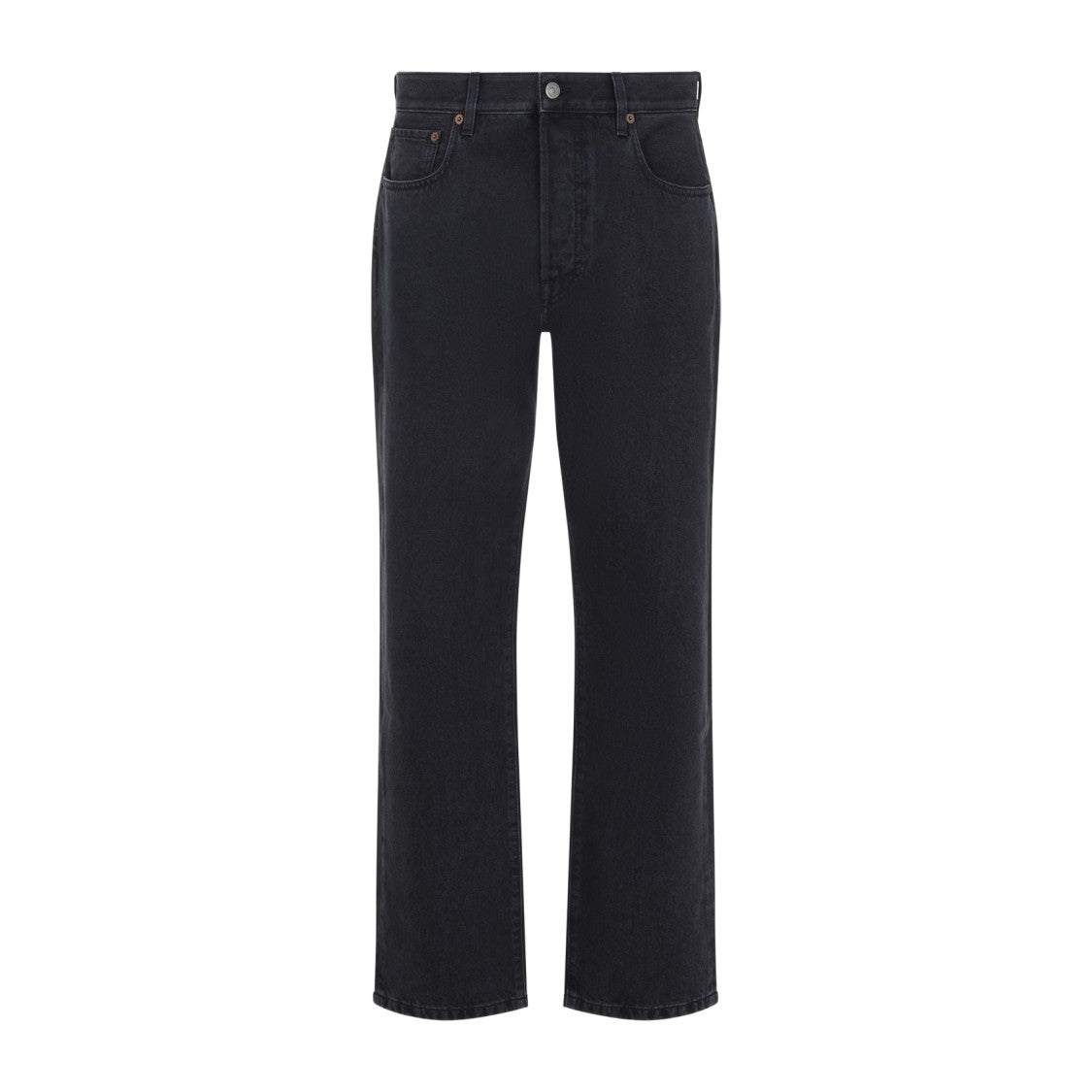 Valentino Tailored Black Denim Jeans With Five-Pocket Design