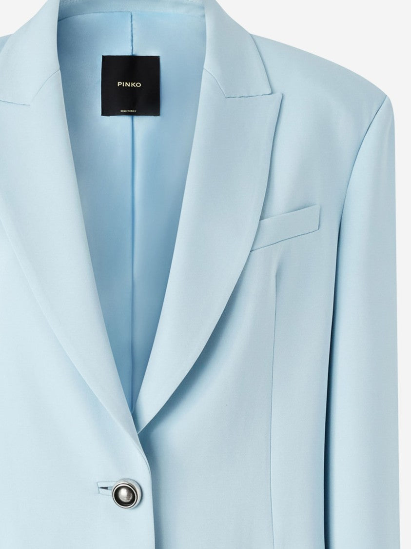 Pinko Stretch Viscose Single-Breasted Jacket