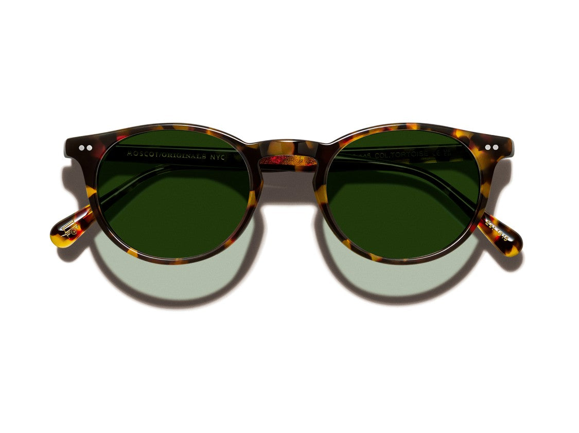 Moscot Tortoiseshell Or-Fra-S Round Acetate Sunglasses