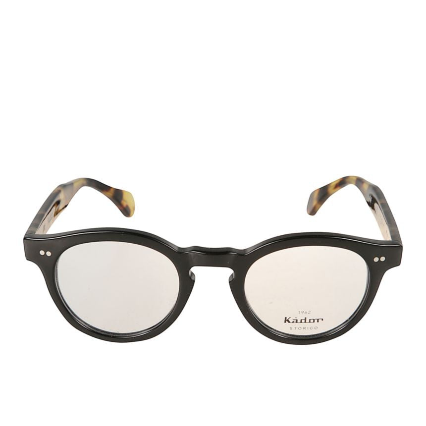 Kador Tony Rounded Frame Sunglasses With Tortoiseshell Temples