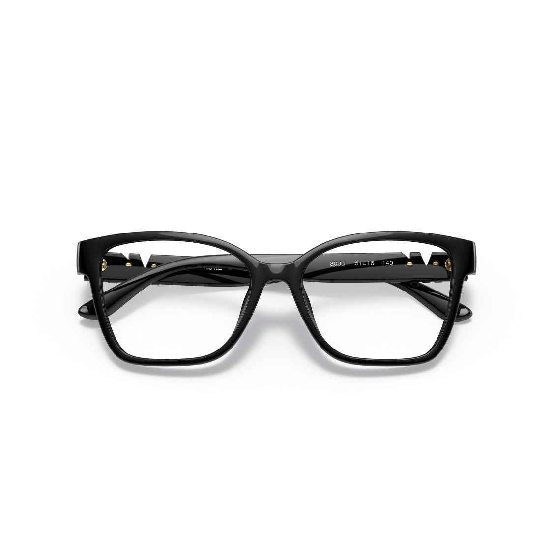 Michael Kors 0Mk4094u Rectangular Frame Eyeglasses With Glossy Black Finish