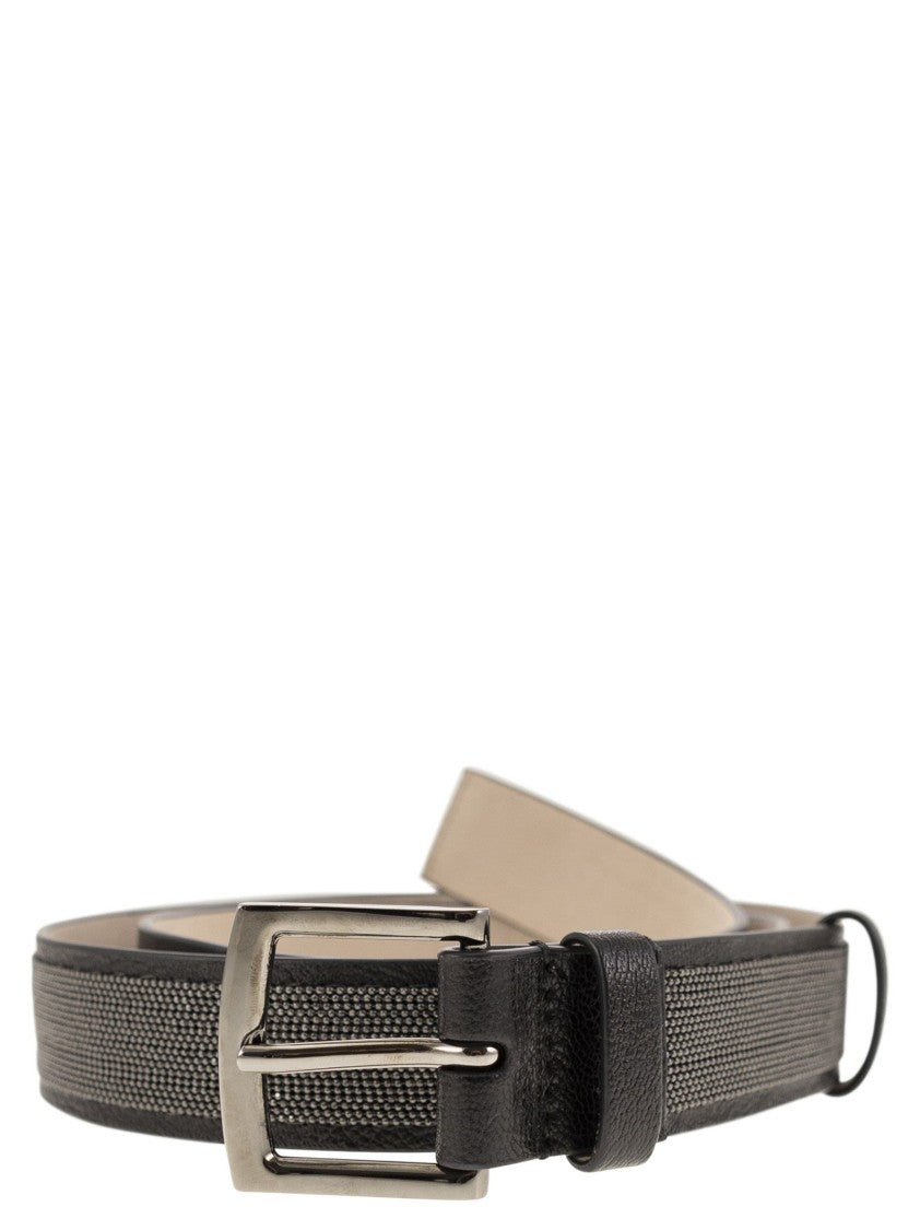Brunello Cucinelli Precious Leather Belt With Grain
