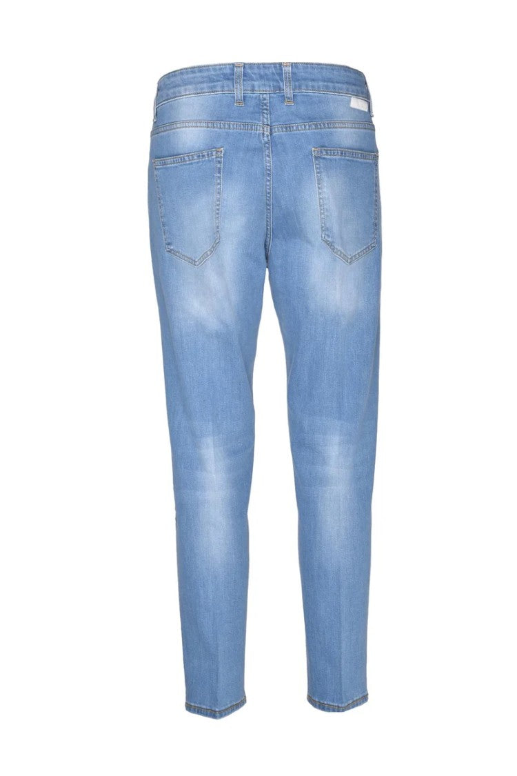Bonheur Light Blue Tapered Denim Jeans