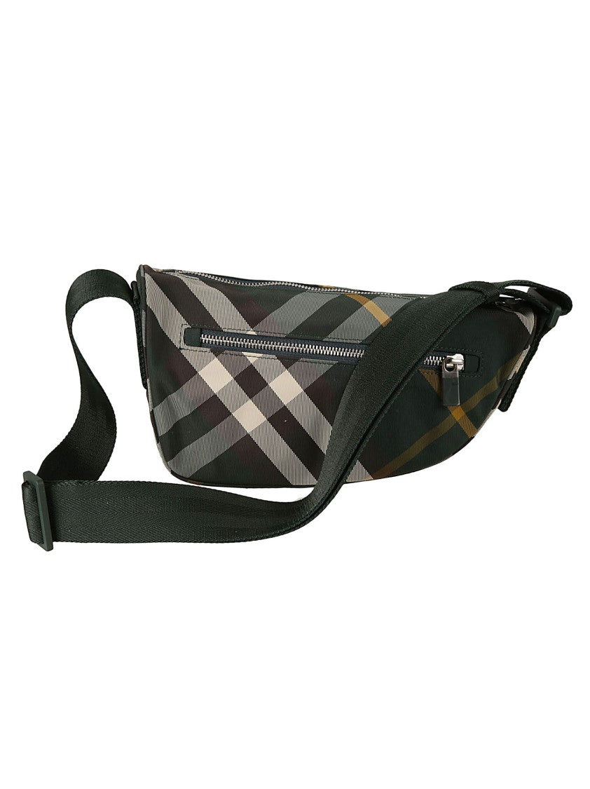 Burberry Curved Plaid Belt Bag