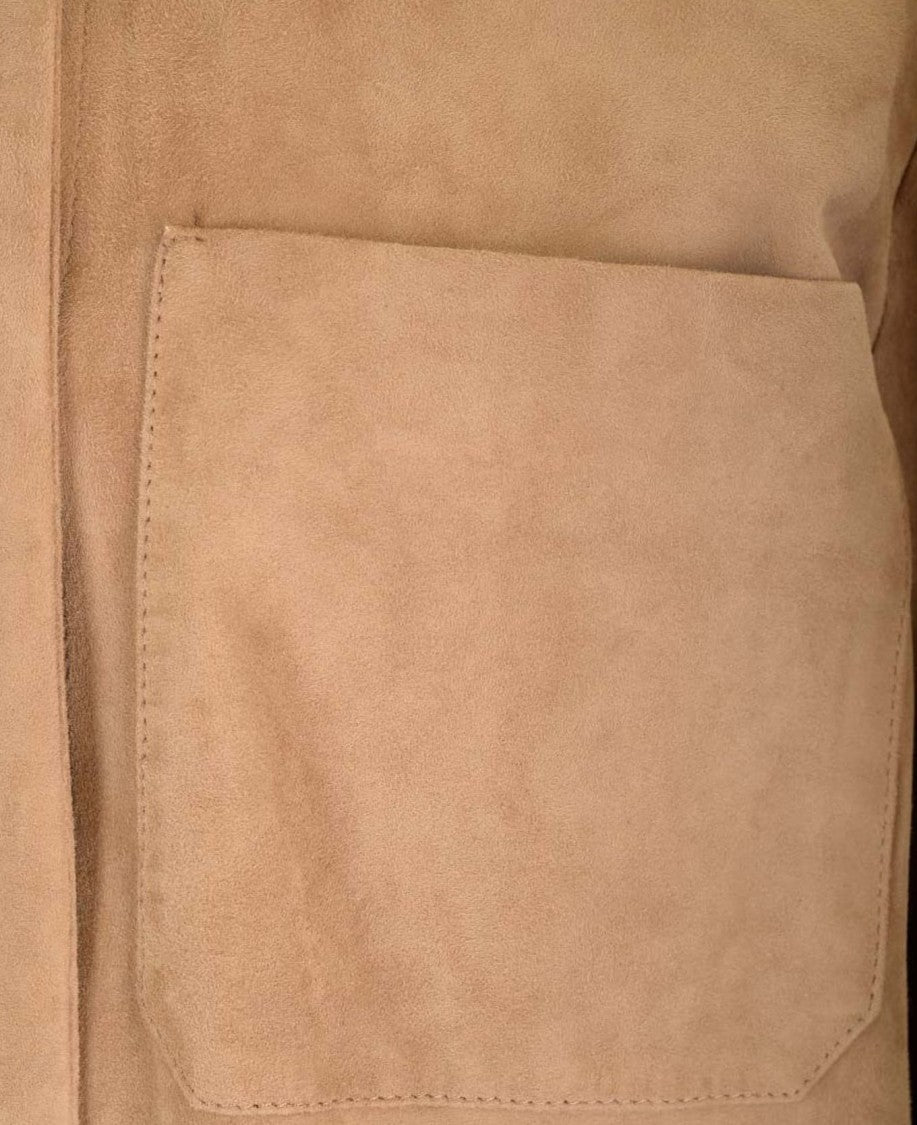 Max Mara Lambskin Leather Jacket With Classic Collar