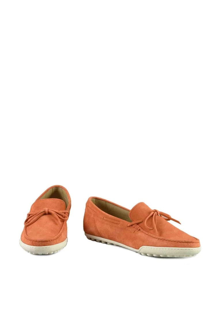 Calo Leather Loafers With Decorative Bow And Moccasin Toe