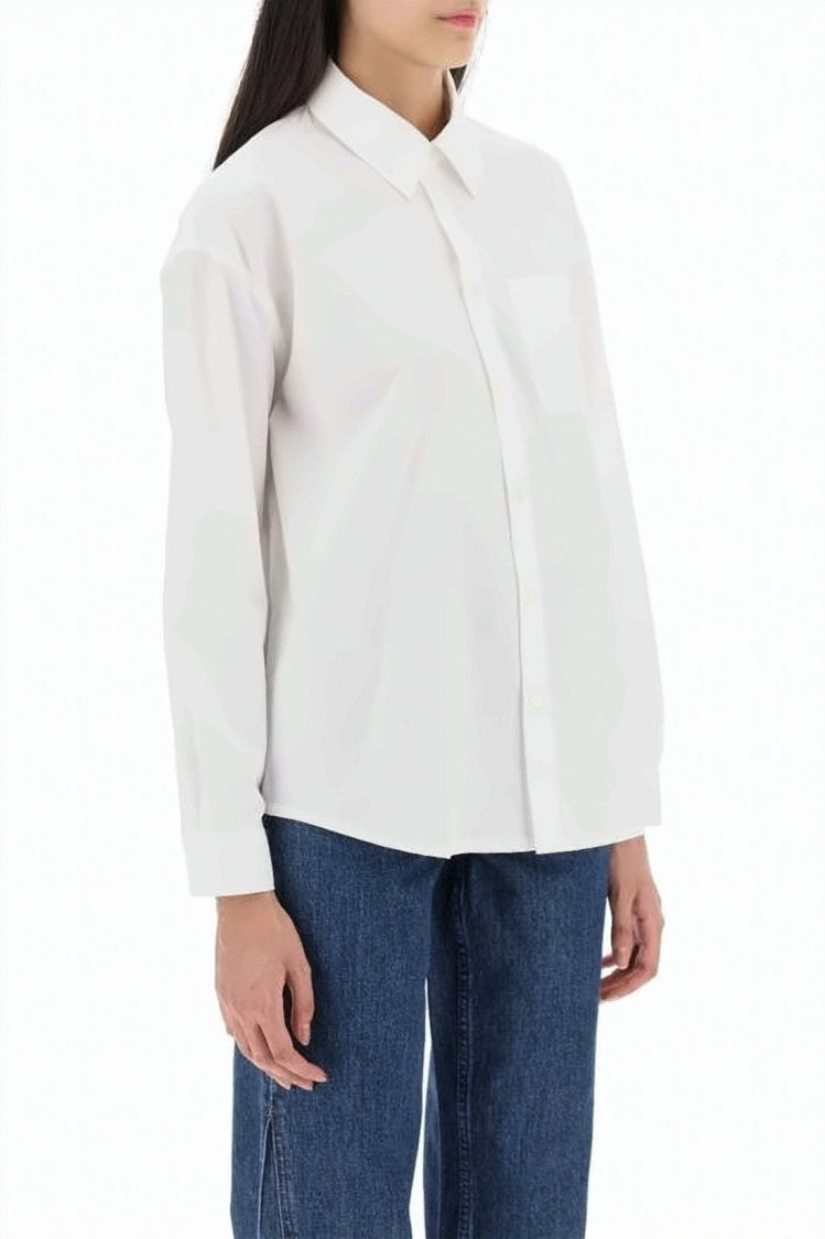 A.P.C. Button-Up White Shirt With Crisp Collar
