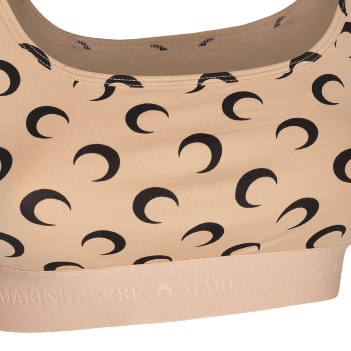 Marine Serre Tan Stretch Moon Top