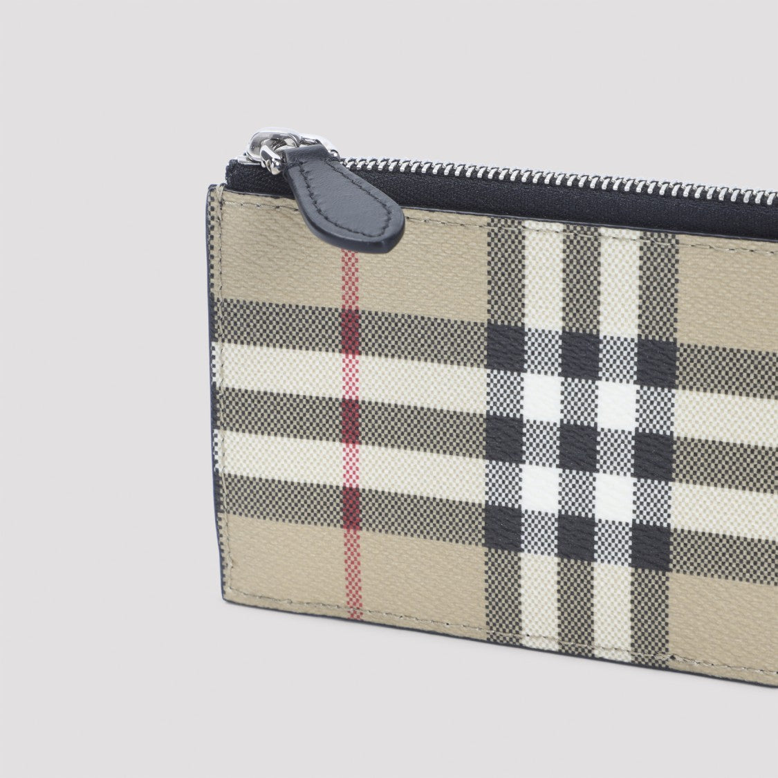 Burberry Alwyn Beige Polyurethane Credit Card Case