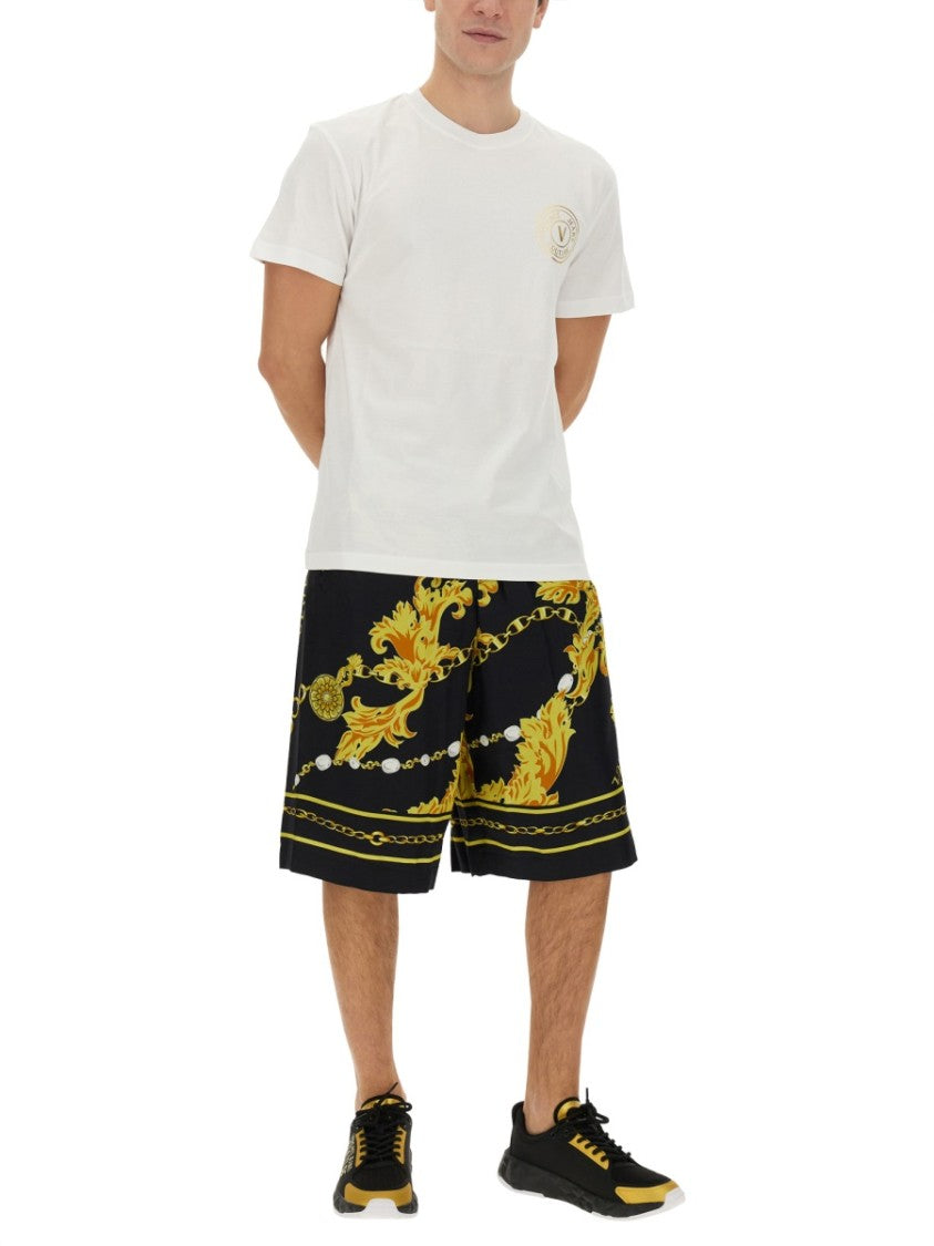 Versace Jeans Couture Chain Couture Bermuda Shorts