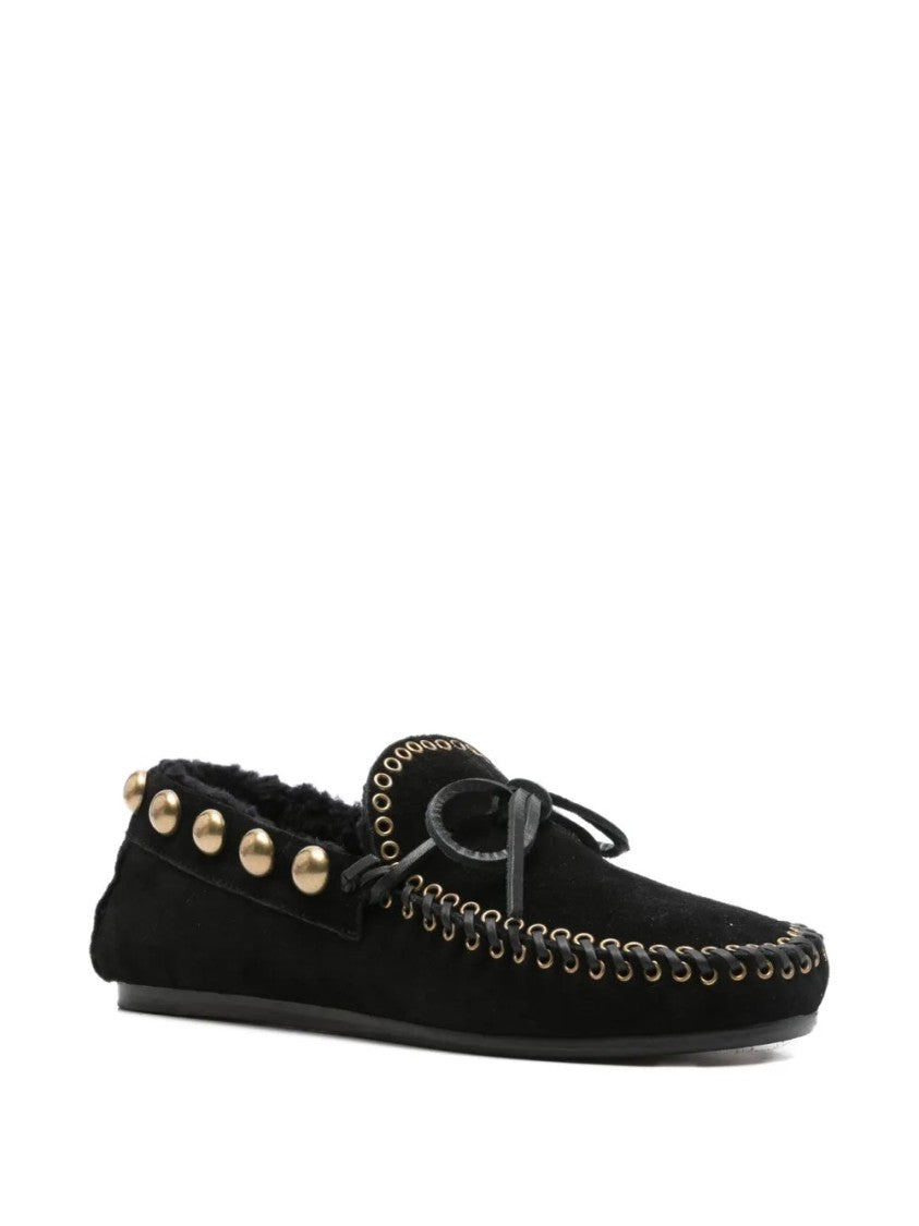 Isabel Marant Gold-Stud Embellished Loafers