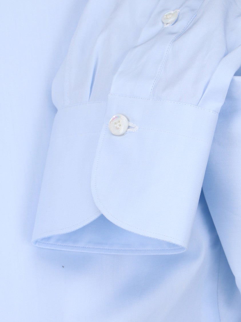 Finamore Structured Blue Shirt With Tailored Fit