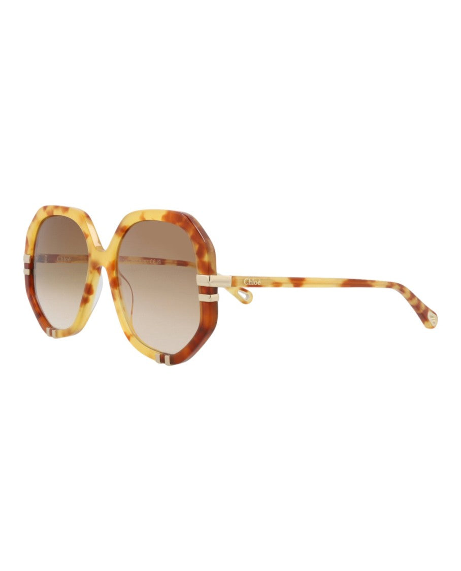 Chloé Round-Frame Bio Acetate Sunglasses