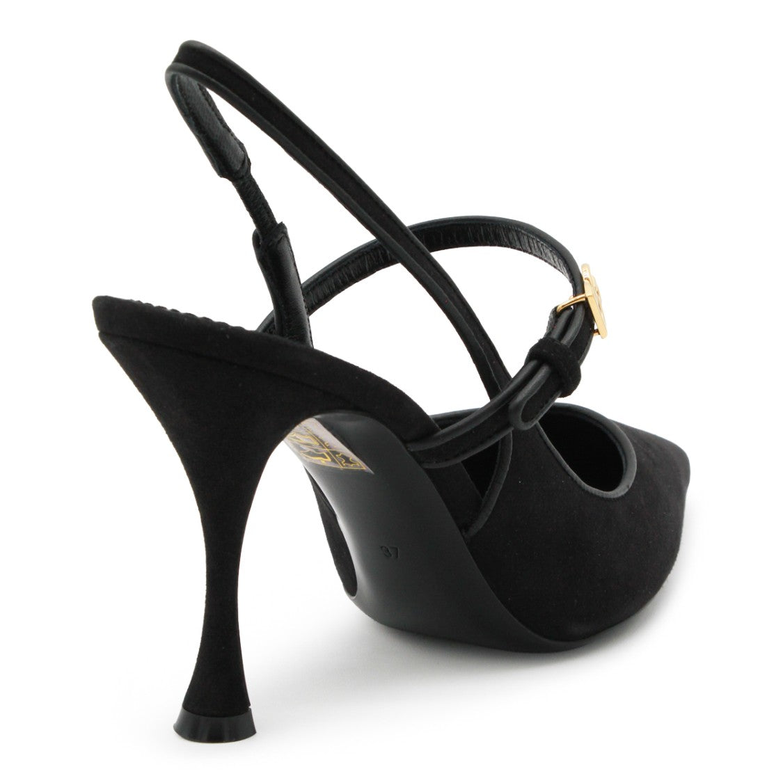 Dolce & Gabbana Black Leather Stiletto Pumps