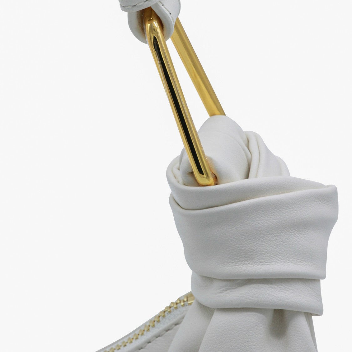 Coccinelle Crescent-Shaped White Coccinelle Bag